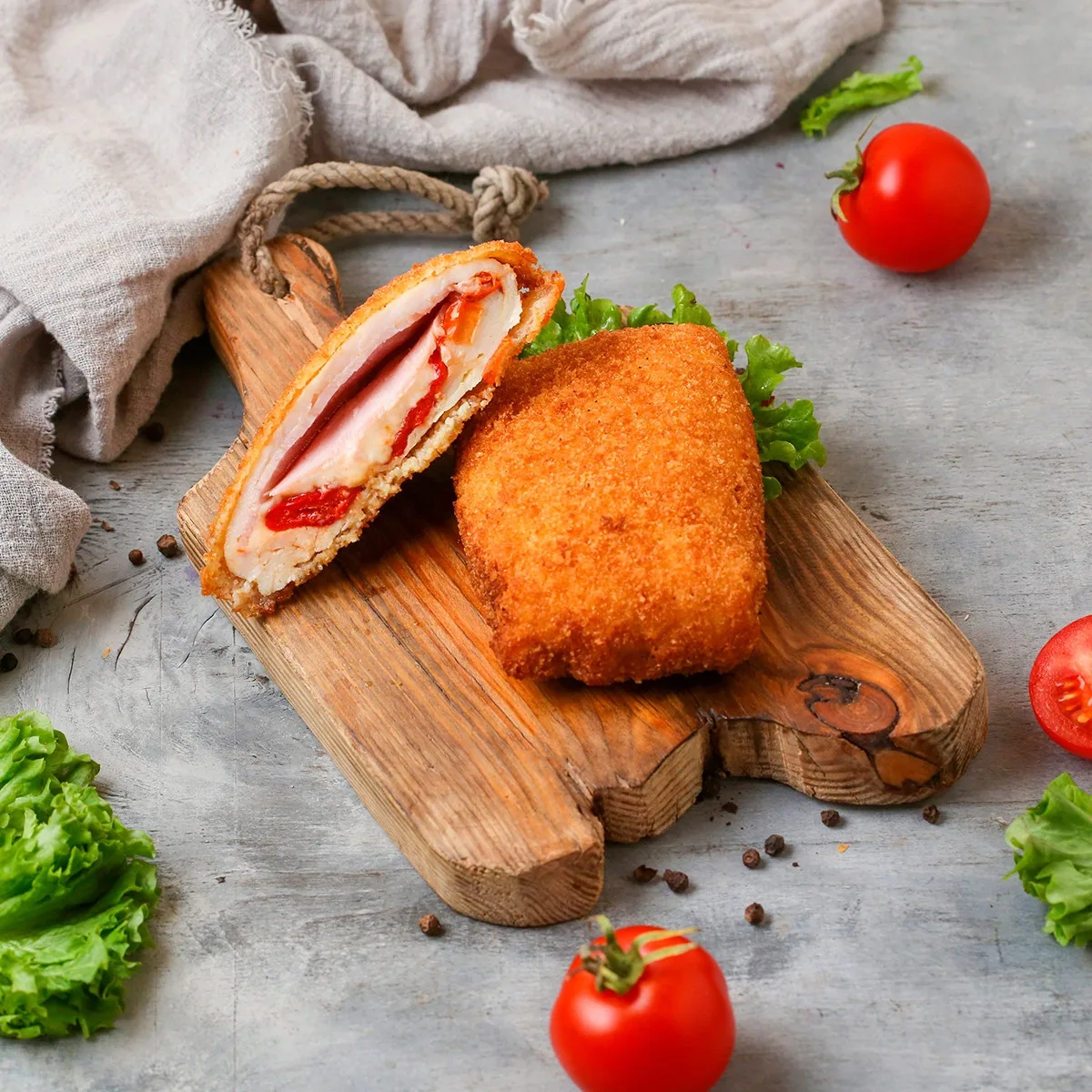 Կորդոն բլյու հավի մսով  և պղպեղներով