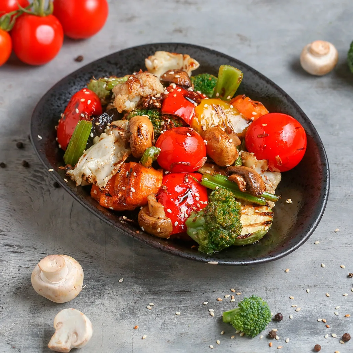 Խավարտ բանջարեղենի գրիլ տերյակի սոուսով