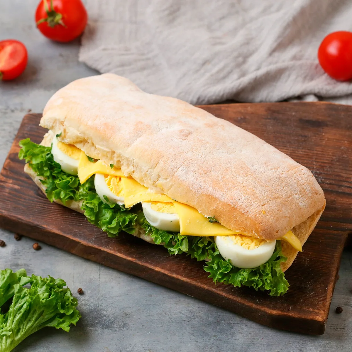 Չիաբատա ձվով