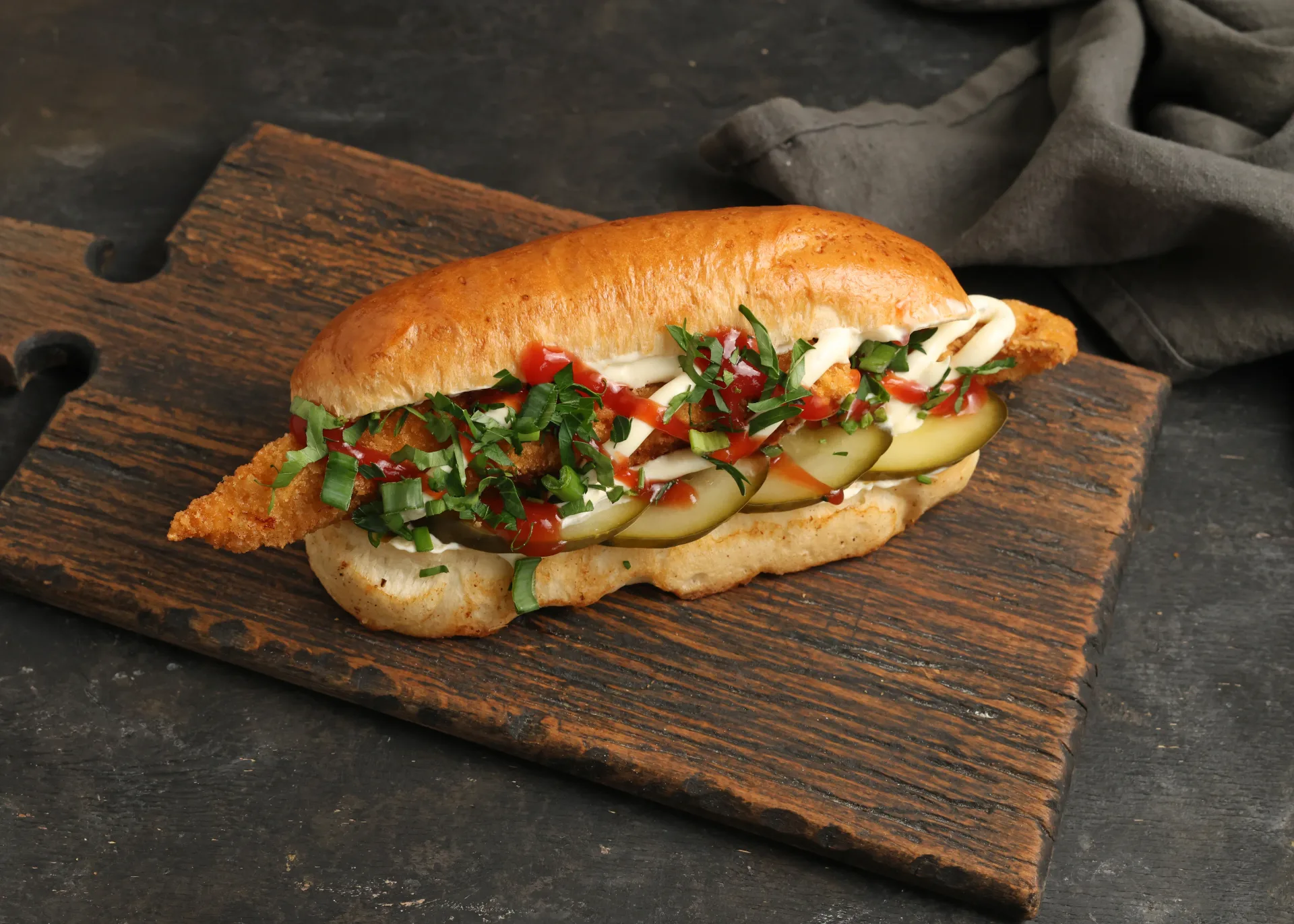 Հոթ դոգ Yummy հավի մսով