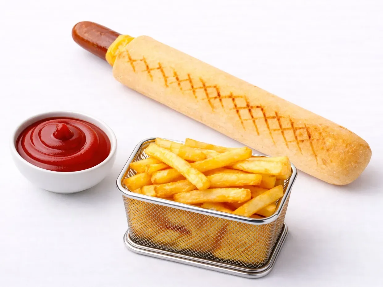 Կոմբո Ֆրենչ դոգ ֆրիով