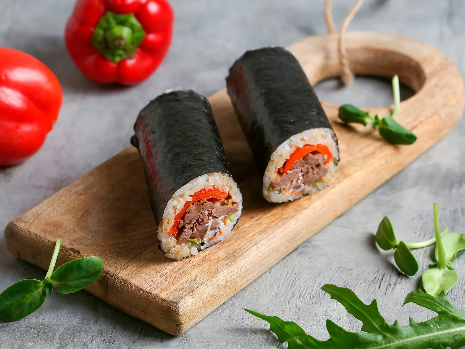 Суширитто с говядиной