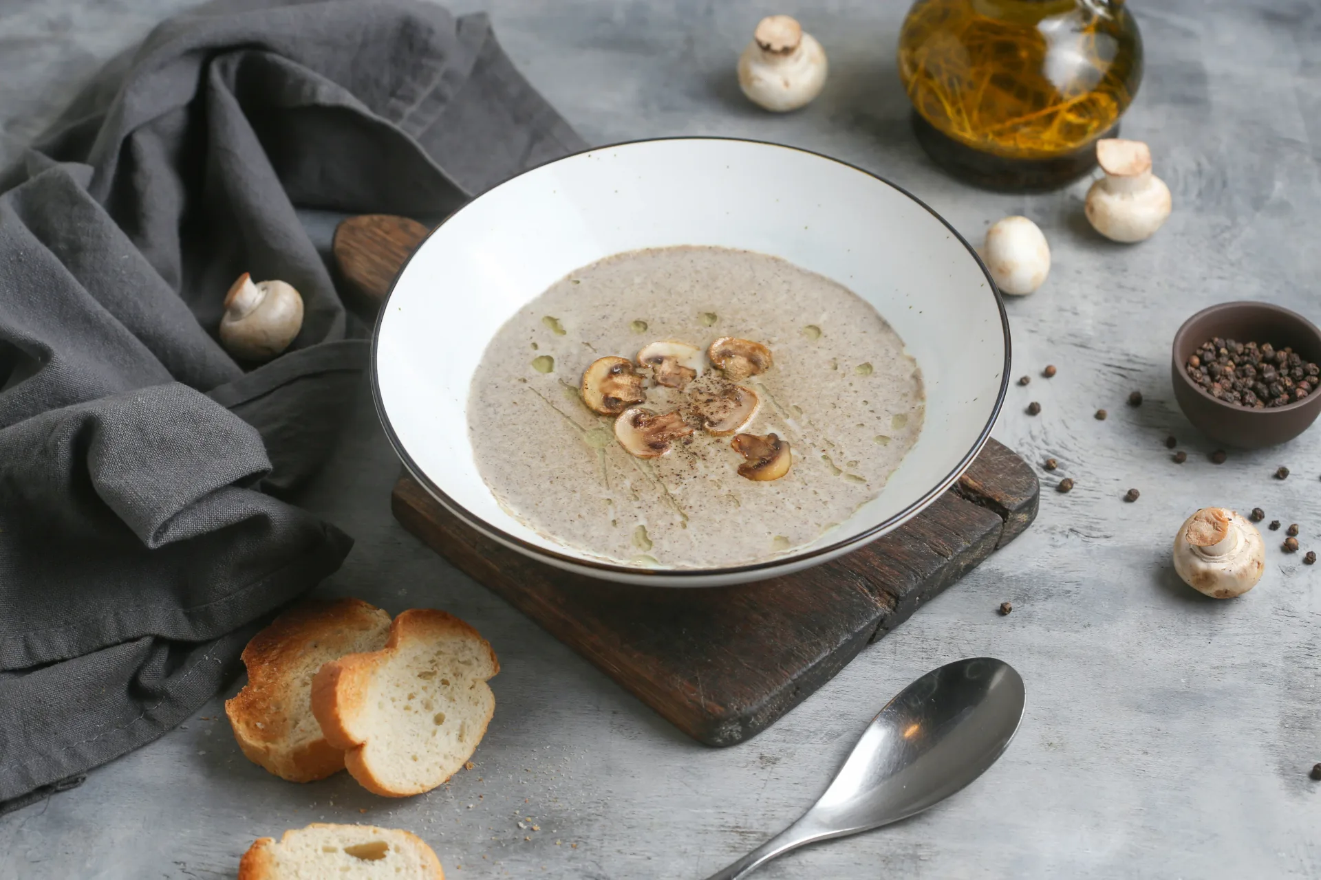 Կրեմ-ապուր սնկով