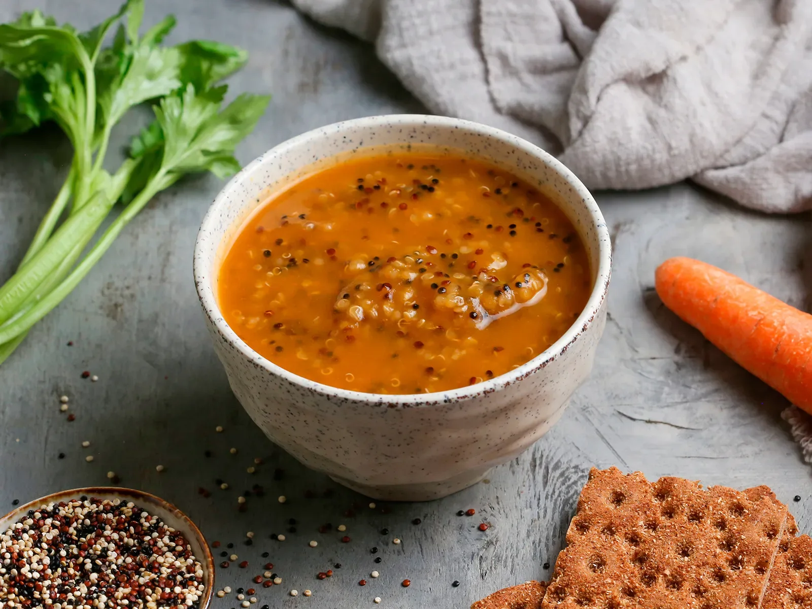 Суп с киноа