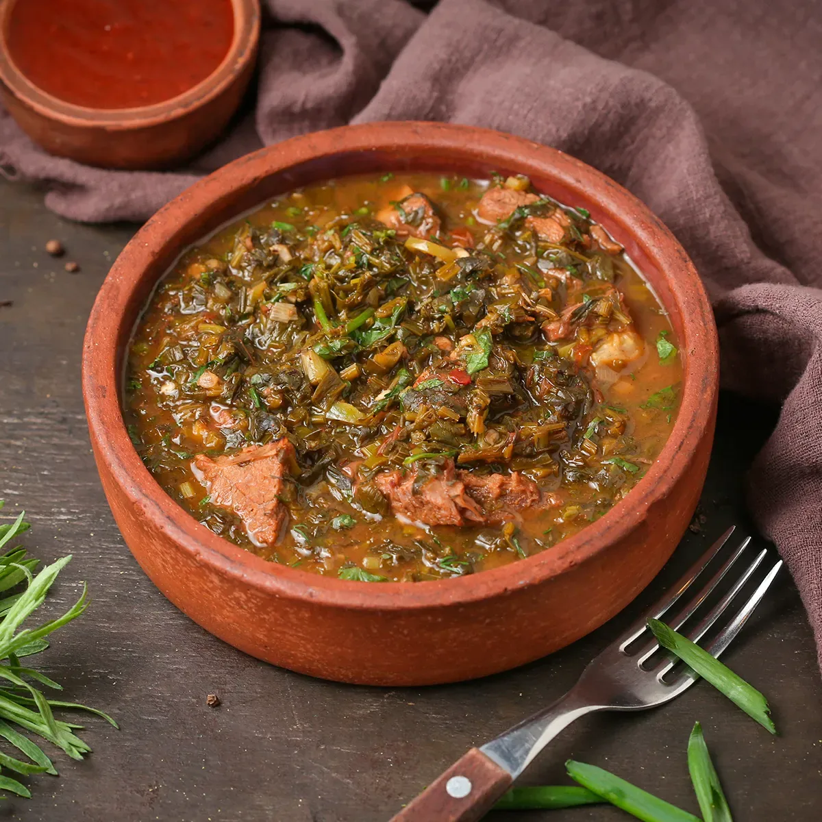 Չաքապուլի գառան մսով