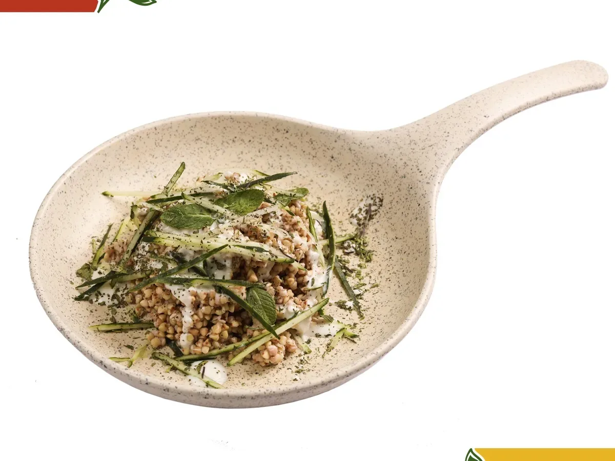 Կանաչ հնդկաձավար քամած մածունով