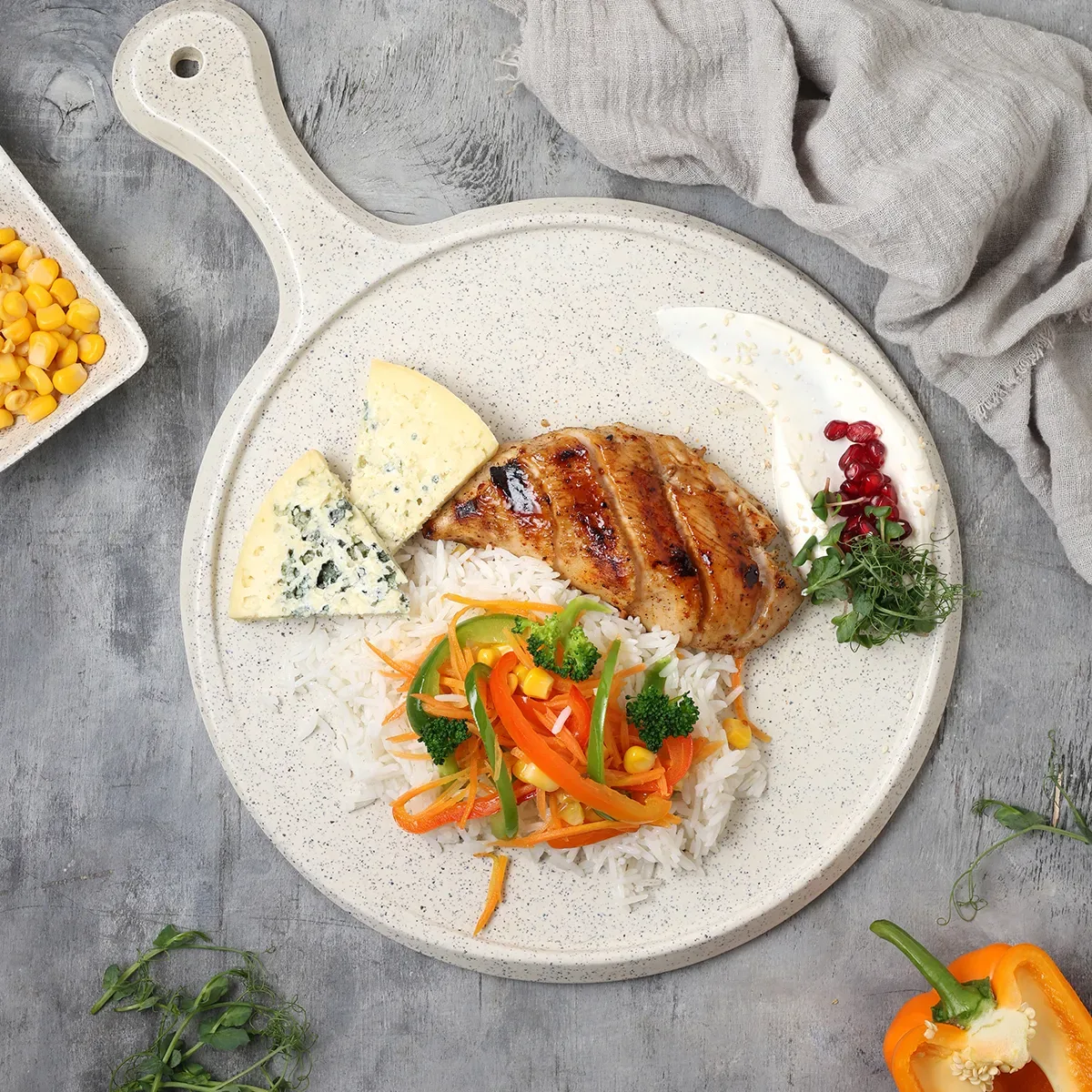 Բրինձ հավի կրծքամսով