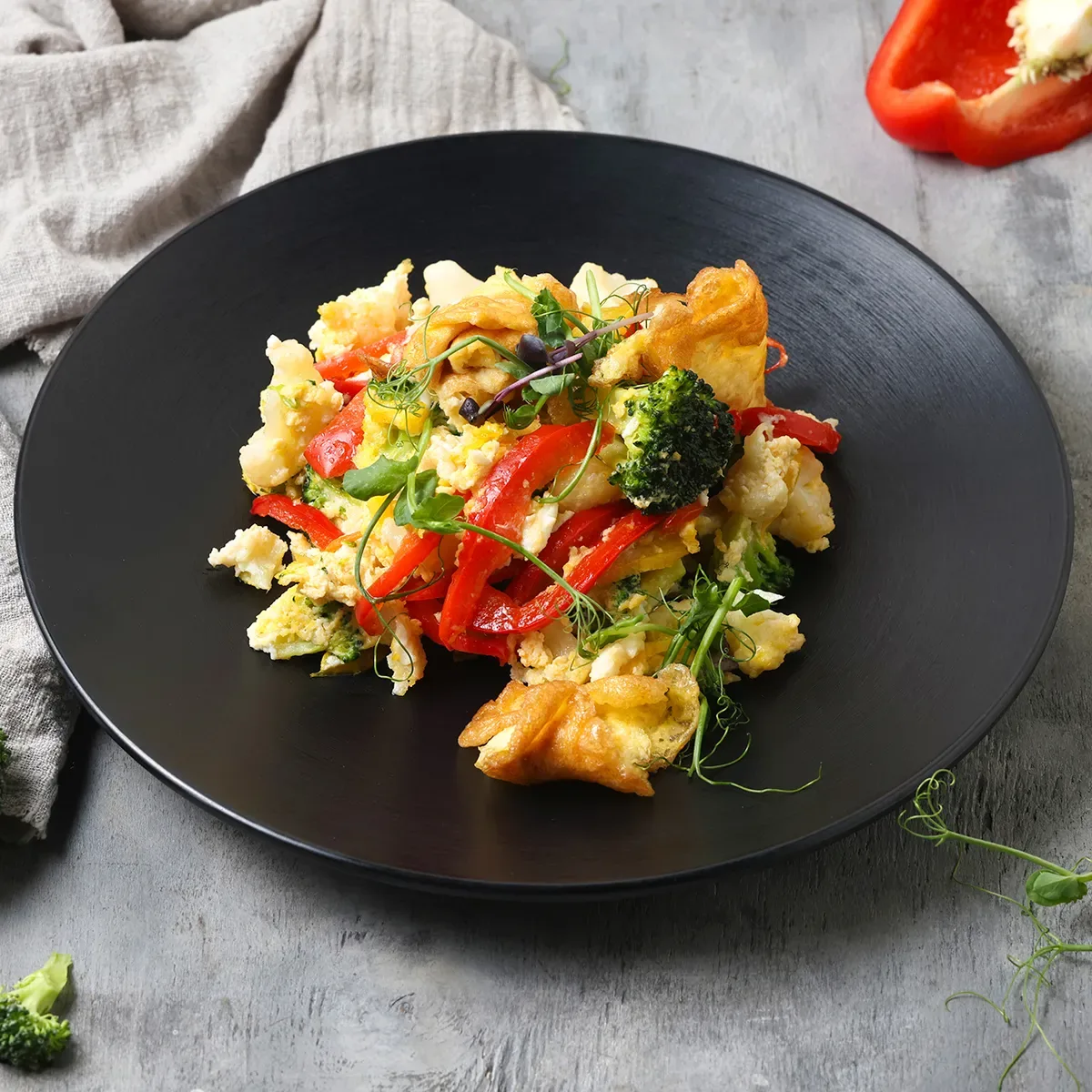 Омлет с овощами