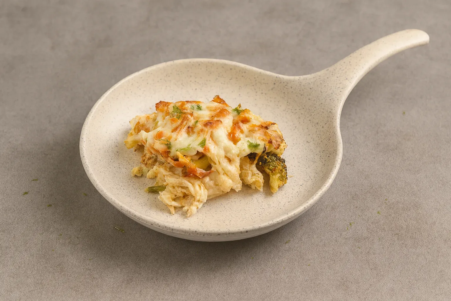 Բրոկոլիով, ծաղկակաղամբով և հավի մսով ջերեփուկ