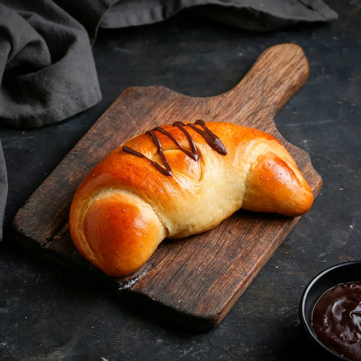 Բուլկի եփած շոկոլադային կրեմով