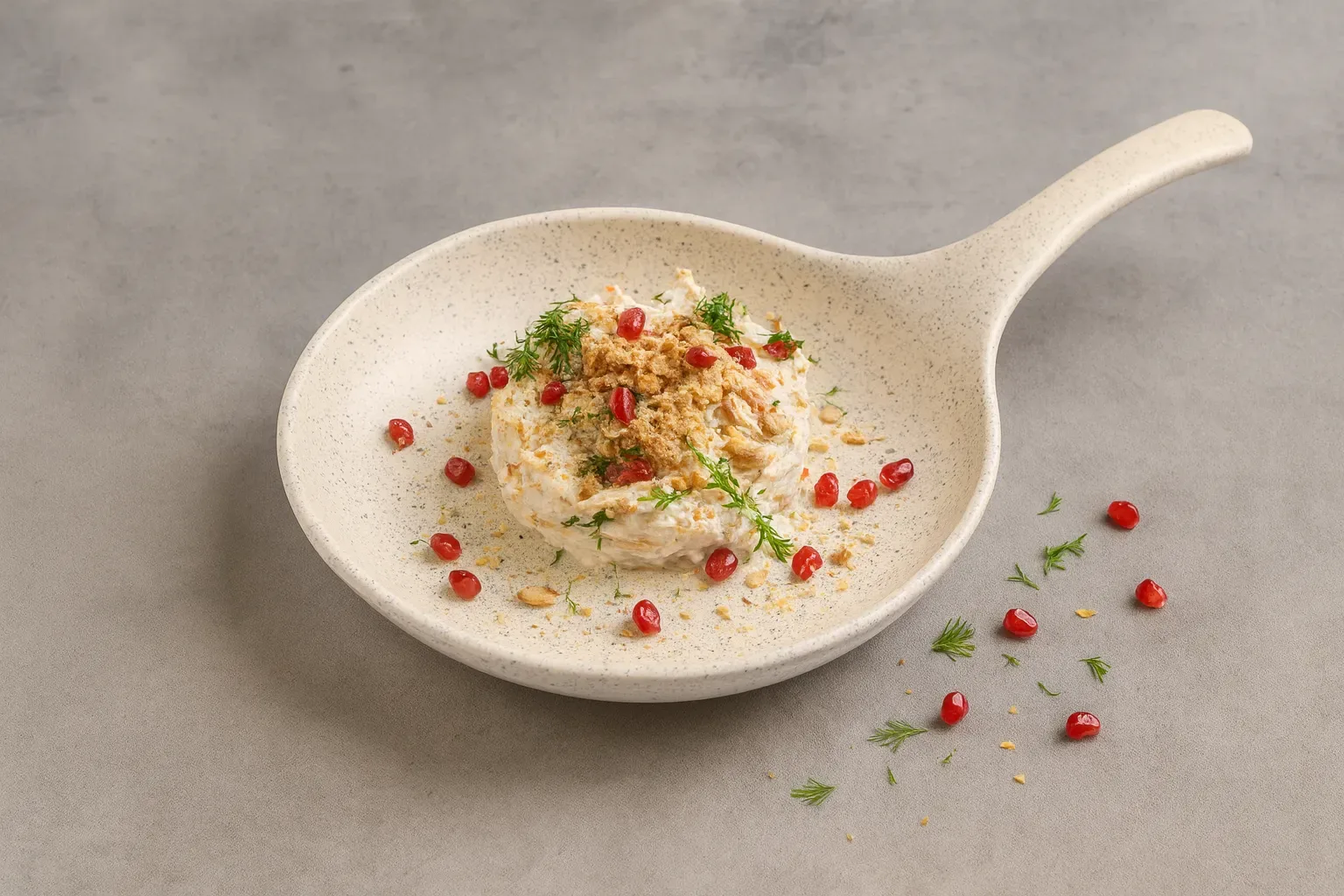 Салат из курицы и орехов