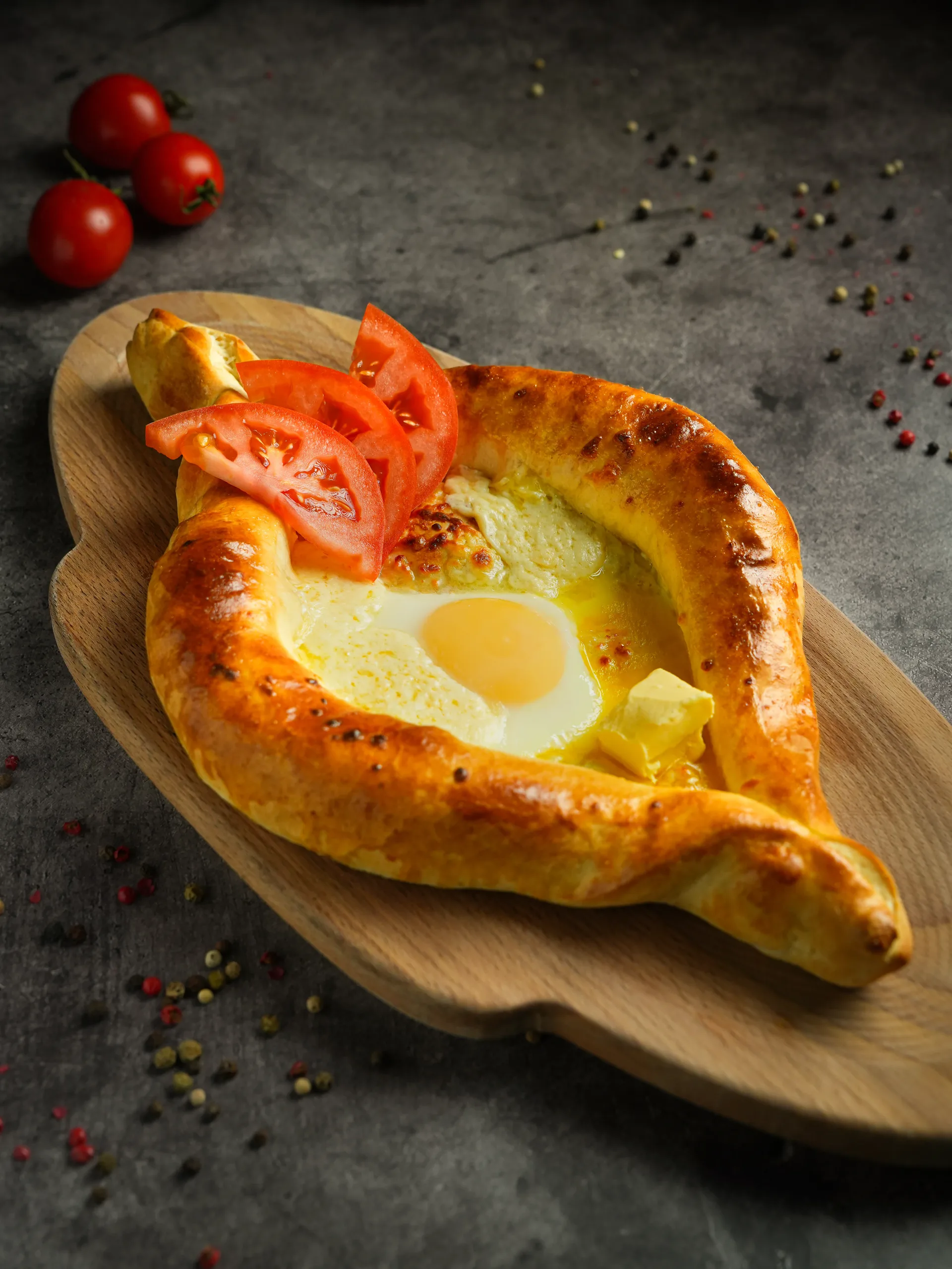 Աջարական փոքր 1 ձվով, լոլիկով